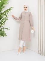 Medine Ipeği Tunik- Pudra