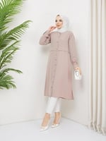 Medine Ipeği Tunik- Pudra