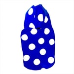 Mega Dots Blue Yağmurluk Kapşonlu Köpek Yağmurluğu MAVI XL