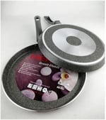 Mehtap Granit Kaplama Krep Tava, 26 cm, Gri