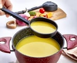 Mekanizmalı Kepçe Kevgir Kaşık 3in1 Fonksiyonlu Yemek Servis Seti Teflonu Çizmez. Kırılmaz-Paslanmaz