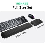 MEKASS Klavye ve Fare için Ergonomik Bilek Desteği, Kaymaz Silikon Tabanlı Yumuşak Hafızalı Köpük Klavye Bilek Dinlenme Seti, Kolay Yazma, Ağrı Kesici, Ofis, İş, Oyun Konforu (Mor Mermer)