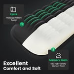MEKASS Klavye ve Fare için Ergonomik Bilek Desteği, Kaymaz Silikon Tabanlı Yumuşak Hafızalı Köpük Klavye Bilek Dinlenme Seti, Kolay Yazma, Ağrı Kesici, Ofis, İş, Oyun Konforu (Mor Mermer)