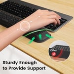 MEKASS Klavye ve Fare için Ergonomik Bilek Desteği, Kaymaz Silikon Tabanlı Yumuşak Hafızalı Köpük Klavye Bilek Dinlenme Seti, Kolay Yazma, Ağrı Kesici, Ofis, İş, Oyun Konforu (Mor Mermer)