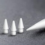 MEKO Apple Pencil 1. Nesil ve 2. Nesil için 4'lü Paket Değiştirme İpuçları, iPad Pro Kalem için Kalem Uçları - Beyaz