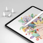 MEKO Apple Pencil 1. Nesil ve 2. Nesil için 4'lü Paket Değiştirme İpuçları, iPad Pro Kalem için Kalem Uçları - Beyaz