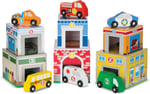 Melissa & Doug 13576 Diz Oyna Kule - Binalar Ve Araçlar