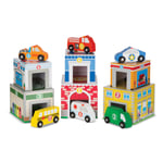 Melissa & Doug 13576 Diz Oyna Kule - Binalar Ve Araçlar