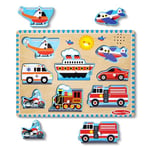 Melissa & Doug araçlar ses yap-bozu | Yap-bozlar | Ahşap | 2+ | Erkek veya kız çocuğa hediye - Seçenekler: Araçlar, Çiftlik Hayvanları, Around the House Sound yapboz...
