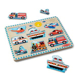 Melissa & Doug araçlar ses yap-bozu | Yap-bozlar | Ahşap | 2+ | Erkek veya kız çocuğa hediye - Seçenekler: Araçlar, Çiftlik Hayvanları, Around the House Sound yapboz...