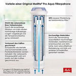 Melitta Filtre kartuşları Pro Aqua (3 kartuş) – Tam otomatik kahve makineleri için kireç filtresi, kireç birikintilerini önler ve en iyi kahve tadı için zararlı maddeleri azaltır