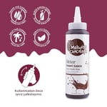 Melwiss Chocolate Bitter Tatlı Sos 330 g – Akışkan kıvamlı Waffle, Pankek, Krep, Dondurma, Kahve ve Tatlılar için Pratik Sıkılabilir Sos