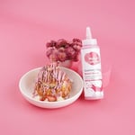 Melwiss Chocolate Frambuaz Aromalı Tatlı Sos 330 g – Akışkan kıvamlı Waffle, Pankek, Krep, Dondurma, Kahve ve Tatlılar için Pratik Sıkılabilir Sos