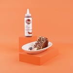 Melwiss Chocolate Sütlü Tatlı Sos 330 g – Akışkan kıvamlı Waffle, Pankek, Krep, Dondurma, Kahve ve Tatlılar için Pratik Sıkılabilir Sos