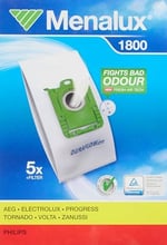 Menalux 1800, 5 Staubbeutel, Duraflow fresh mit Anti-Odour, Passend u.a. für s-bag, UltraSilencer, ClassicSilence, ASP 71, APF 61, Essensio, ErgoClassic, US, ACS, AEO, AP