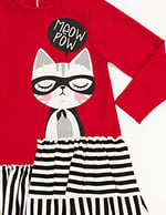 Meow Pow Kız Çocuk Elbise