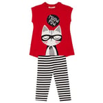 Meow Pow Kız Çocuk T-shirt Tayt Takım