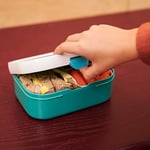Mepal - Campus Little Dutch beslenme kutusu, çocuk beslenme kutusu, bölmeli ve çatallı, klipsli yemek hazırlama kutusu, BPA içermez ve bulaşık makinesinde yıkanabilir, 750 ml, Fairy Garden