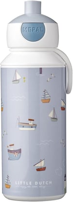MEPAL Campus Little Dutch içecek şişesi, 400 ml, bulaşık makinesinde yıkanabilir, plastik, Sailors Bay, 107410065244