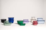 Mepal Cirqula 3 parçalı çok kaseli set yuvarlak İskandinav siyahı - 350, 750 ve 1250 ml, derin dondurucu kavanozu, mikrodalga kapları ve kapaklı servis kasesi olarak kullanılabilir