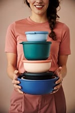 Mepal Cirqula 3 parçalı çok kaseli set yuvarlak İskandinav siyahı - 350, 750 ve 1250 ml, derin dondurucu kavanozu, mikrodalga kapları ve kapaklı servis kasesi olarak kullanılabilir