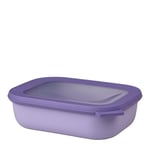 Mepal Cirqula çok amaçlı kase dikdörtgen Nordic lilac – 1000 ml – Stok kutusu, buzdolabı kutusu, derin dondurucu, mikrodalga  - Seçenekler: 500 ml, 750 ml, 1000 ml, 1000ml, 1500 ml, 1500ml, 2000 ml...