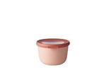 Mepal - Cirqula çok amaçlı kase yuvarlak Nordic Blush – 500 ml – saklama kutusu, buzdolabı kutusu, derin dondurucu, mikrodalga fırın kabı ve kapaklı servis kasesi olarak kullanılabilir