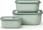 Mepal Çok kaseli Cirqula dikdörtgen 3 parçalı set (750+1500+3000)- Nordic sage