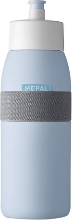 Mepal Ellipse Nordic Denim Sports su şişesi – 500 ml kapasite – Spor ve eğlence için pratik su şişesi – yumuşak çekmeli ağız parçası – bulaşık makinesinde yıkanabilir