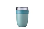 Mepal Ellipse Nordic Green yemek kabı, 500 ml pratik termal yemek kabı, yoğurt bardağı, to go kupa, yemekleri uzun süre sıcak veya serin tutar, plastik, 500 + 200 ml
