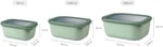 Mepal - Multi Bowl Cirqula Rectangular - Kapaklı saklama kabı - Buzdolabı için hava geçirmez saklama kutusu, mikrodalga fırın kabı ve saklama kabı olarak uygundur - 750 ml - Nordic Lilac