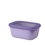 Mepal - Multi Bowl Cirqula Rectangular - Kapaklı saklama kabı - Buzdolabı için hava geçirmez saklama kutusu, mikrodalga fırın kabı ve saklama kabı olarak uygundur - 750 ml - Nordic Lilac