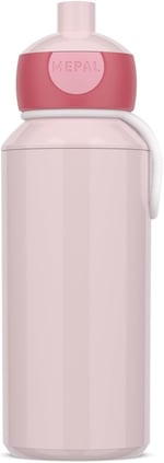 Mepal - Pop-up Campus içecek şişesi, su şişesi, okul için sızdırmaz şişe, tekrar kullanılabilir, BPA içermez ve bulaşık makinesinde yıkanabilir, 400 ml, soğuk pembe