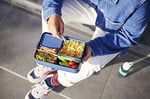 Mepal - Yemek kutusu Take A break large – bölmeli beslenme kutusu – 8 adede kadar tereyağı ekmeği için uygundur – yemek hazırlama için ideal –  - Seçenekler: Medium, Bento Lunchbox large TAB, large...