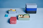 Mepal - Yemek kutusu Take A break midi – bölmeli beslenme kutusu – 4 tereyağı ekmeği için uygundur – 900 ml – Nordic blue