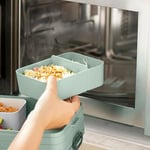 Mepal - Yemek kutusu Take A break midi – bölmeli beslenme kutusu – 4 tereyağı ekmeği için uygundur – 900 ml – Nordic blue