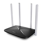 Mercusys AC12, AC1200 Mbps, MU-MIMO, Beamforming, All-in-one( Router, Access Point, Range Extender) Modları, WPA3, Mobil Uygulama ile Kolay Kurulum, Dual-Band Wi-Fi 5 Router