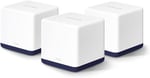 Mercusys Halo H50G 3-pack, AC1900Mbps, Dual-Band, Gigabit Portları, 100'e Kadar Cihaz Bağlanabilir, 550 m²'ye Kadar Kapsama, Akıllı Bağlantı, Mobil Uygulama ile Kolay Kurulum, Wi-Fi 5 Mesh Sistemi