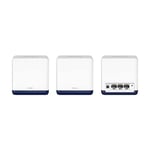 Mercusys Halo H50G 3-pack, AC1900Mbps, Dual-Band, Gigabit Portları, 100'e Kadar Cihaz Bağlanabilir, 550 m²'ye Kadar Kapsama, Akıllı Bağlantı, Mobil Uygulama ile Kolay Kurulum, Wi-Fi 5 Mesh Sistemi