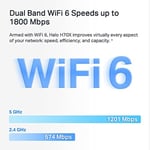 Mercusys Halo H70X 3-pack, AX1800 Mbps Tüm Ev Mesh Wi-Fi 6 Sistemi - Seçenekler: 2-pack, 3-pack