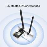 Mercusys MA80XE, AX3000 Wi-Fi 6 Bluetooth 5.3 PCIe Adaptör