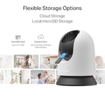 Mercusys MC200 | 1080p Güvenlik Wi-Fi Kamerası | 360° Görüş | Gece Görüşü | Akıllı Hareket & Kişi Algılama | Çift Yönlü Ses | microSD & Bulut Depolama | SmartThings, Alexa, Google Assistant Uyumlu
