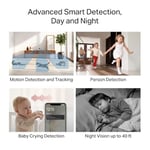 Mercusys MC200 | 1080p Güvenlik Wi-Fi Kamerası | 360° Görüş | Gece Görüşü | Akıllı Hareket & Kişi Algılama | Çift Yönlü Ses | microSD & Bulut Depolama | SmartThings, Alexa, Google Assistant Uyumlu