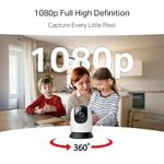 Mercusys MC200 | 1080p Güvenlik Wi-Fi Kamerası | 360° Görüş | Gece Görüşü | Akıllı Hareket & Kişi Algılama | Çift Yönlü Ses | microSD & Bulut Depolama | SmartThings, Alexa, Google Assistant Uyumlu