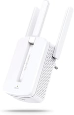 Mercusys MW300RE, N300 Mbps, 3 Harici Anten, Tek Tuşla Kolay Kurulum, Mobil Uygulama Desteği, Dual-Band Wi-Fi 4 Menzil Genişletici