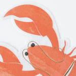 Meri Meri - Lobster Napkins - Istakoz Peçeteler - 16'lı