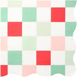 Meri Meri - Multi Check Large Napkins - Kareli Peçeteler (L) (16'lı)