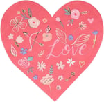 Meri Meri Valentine’s Desenli Kalp Peçeteler, 16'lı