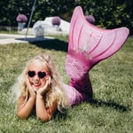 Mermaids Deniz Kızı Bikini Takımı, Kız Çocuk, 4-6 Yaş, Renkli, Standart Beden,%80 Polyester%20 Elastan, 3D Pullu, Bandeau Üst