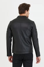 Mero Life Erkek Siyah Yeni Sezon Deri Ceket Mont S-1 Mero-598NM